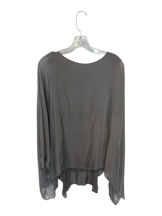 Tina Stephens Size Est L Taupe Cape Top Taupe / Est L