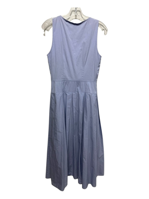 Hunter Bell Size 4 Baby Blue Cotton Zip Front Sleeveless Midi Fit & Flare Dress Baby Blue / 4