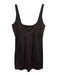 Susana Monaco Size M Brown Nylon Blend Sleeveless Pleat Detail Tank Top Brown / M