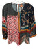 Bhanuni by Jyoti Size M Black & Multi Missing Fabric Tag Mixed Pattern Top Black & Multi / M