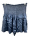 Koch Size XS Blue Acetate Smocked Shimmer Shorts Blue / XS