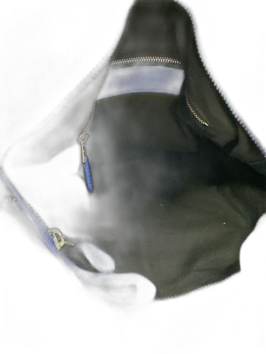 Balenciaga Periwinkle Blue Leather Stud Detail Silver Hardware Satchel Bag Periwinkle Blue / Medium