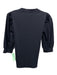 Veronica Beard Size S Black Cotton 1/2 Sleeve Buttons Ribbed Top Black / S