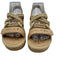 Chanel Shoe Size 38 Beige Leather Cork Rope Logo Flats Sandals Beige / 38