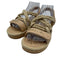 Chanel Shoe Size 38 Beige Leather Cork Rope Logo Flats Sandals Beige / 38