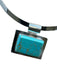 Taxco Silver & Turquoise 925 Sterling Silver Square Mexican Turquoise Necklace Silver & Turquoise
