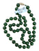 No Brand Green Stone Beads Jade 14k Gold Clasp Necklace Green