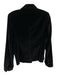 Prada Size 42 Black Cotton & Silk Blend Velvet Stitch Detail Button Front Jacket Black / 42