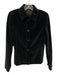 Prada Size 42 Black Cotton & Silk Blend Velvet Stitch Detail Button Front Jacket Black / 42