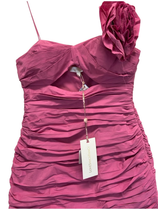 Loveshackfancy Size 0 Light Pink Ruched Spaghetti Straps Mini Dress Light Pink / 0