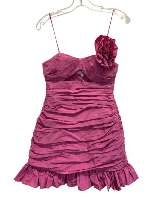 Loveshackfancy Size 0 Light Pink Ruched Spaghetti Straps Mini Dress Light Pink / 0