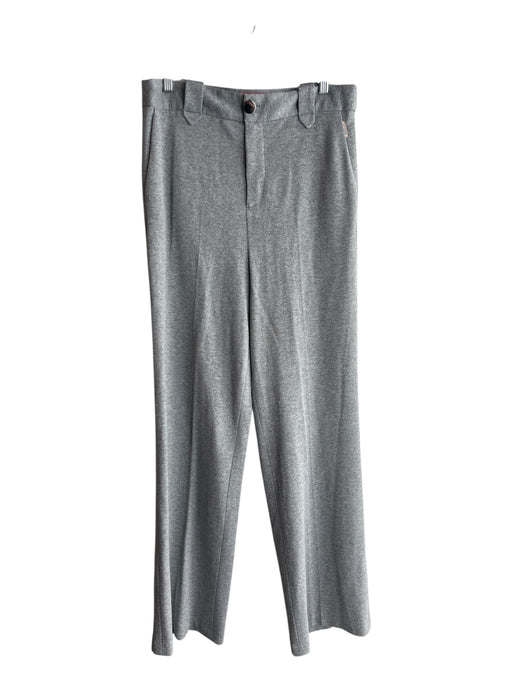 Vilagallo Size 44 Gray Viscose Blend Zip Fly High Rise Sparkle Side Pocket Pants Gray / 44