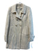 Grane Size M Cream Wool Blend Button Down Collar Button Accent Coat Cream / M