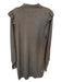 Joie Size L Taupe Wool & Silk Long Sleeve Ruffles Mock Neck Dress Taupe / L