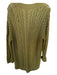 Alice & Olivia Size L Green Wool Blend Long Sleeve Cable Knit Dress Green / L