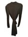 Diane Von Furstenberg Size 12 Brown Wool Long Sleeve neck tie Midi Dress Brown / 12