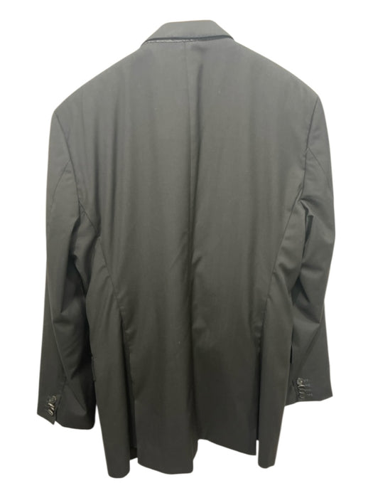 Boss Black Virgin Wool Solid 2 Button Men's Suit 44r