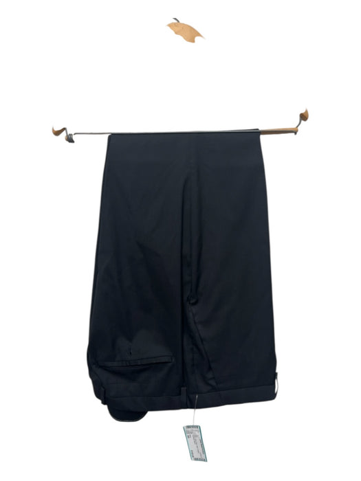 Boss Black Virgin Wool Solid 2 Button Men's Suit 44r