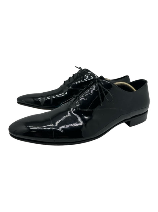 Prada Shoe Size 10 AS IS Black Leather Solid Men's Shoes 10