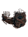 No Brand Brown & Black Copper Stone Wire Wrap cuff Bracelet Brown & Black