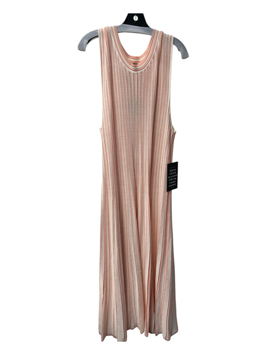 Tuckernuck Size XXL Light Pink Viscose Blend Stripe Knit Sleeveless Dress Light Pink / XXL