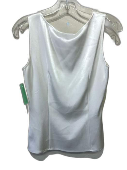 St. John Caviar Size XS White Triacetate & Polyester Tank Top White / XS