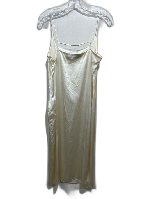 Jacquemus Size 40 Champagne Gold Viscose Sleeveless Slip dress Midi Dress Champagne Gold / 40