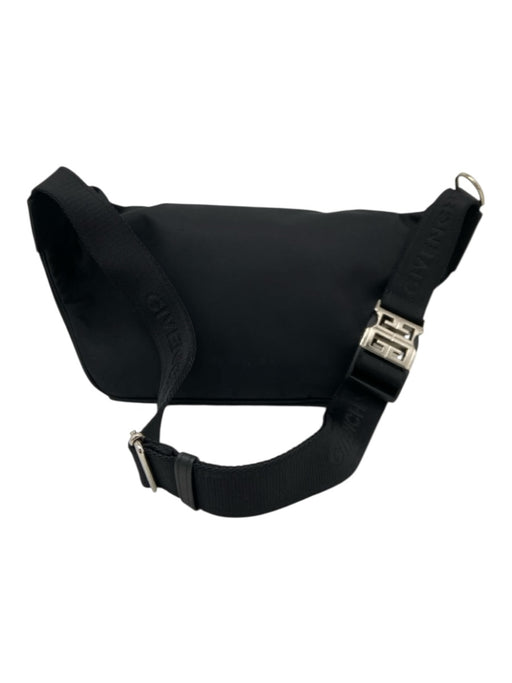 Givenchy Black Canvas Belt bag Zip Close Logo Dustbag Inc. Bag Black / S/M