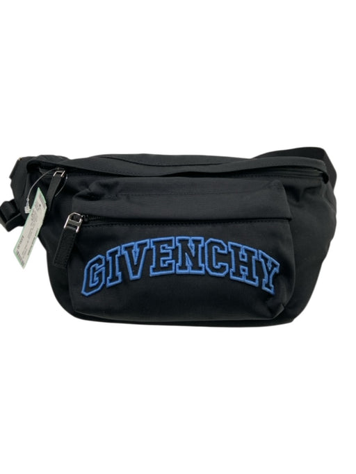 Givenchy Black Canvas Belt bag Zip Close Logo Dustbag Inc. Bag Black / S/M