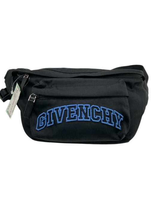 Givenchy Black Canvas Belt bag Zip Close Logo Dustbag Inc. Bag Black / S/M