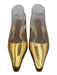 Sam Edelman Shoe Size 7 Gold Leather Upper Metallic Pointed Toe Slingbacks Gold / 7