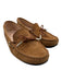 Tod's Shoe Size 36 Tan Leather Upper Suede Tie Detail Moccasin Slip On Loafers Tan / 36