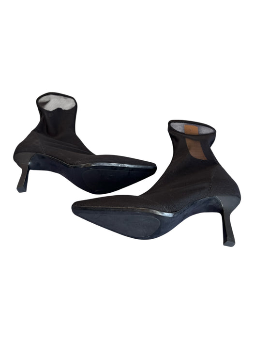 Zara Shoe Size 36 Black Mesh Side Zip Pointed Toe above ankle Booties Black / 36