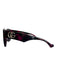 Gucci Fushcia & Black Spotted Modified Cat Eye Logo Wide arm Sunglasses Fushcia & Black