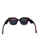 Gucci Fushcia & Black Spotted Modified Cat Eye Logo Wide arm Sunglasses Fushcia & Black