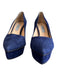Prada Shoe Size 36.5 Blue Suede Stiletto Pointed Toe Platform Pump Shoes Blue / 36.5
