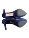 Prada Shoe Size 36.5 Blue Suede Stiletto Pointed Toe Platform Pump Shoes Blue / 36.5