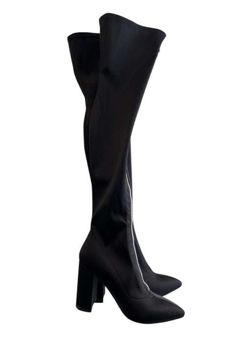 London Rag Shoe Size 37 Blaack, Olive, Red Over the Knee Front Zip Boots Blaack, Olive, Red / 37