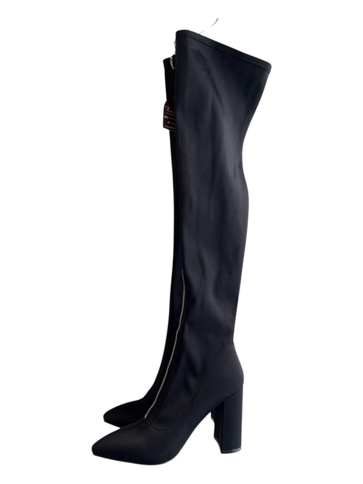 London Rag Shoe Size 37 Blaack, Olive, Red Over the Knee Front Zip Boots Blaack, Olive, Red / 37