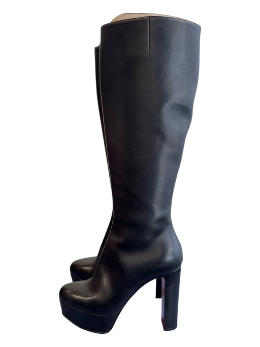 Christian Louboutin Shoe Size 36.5 Black Leather high heel Platform Boots Black / 36.5