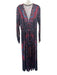 Free People Size M Black, Purple, Red Polyester Blend Velvet Paisley Jumpsuit Black, Purple, Red / M