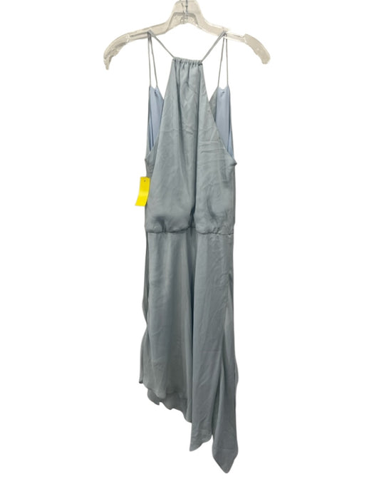 Haute Hippie Size L Light Blue Cowl Neck Asymmetric Hem Knee length Dress Light Blue / L