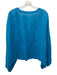 Sunday Saint-Tropez Size One Size Cerulean Blue Linen Button Down Cropped Top Cerulean Blue / One Size