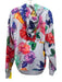 Robert Graham Size M Blue, Red, Multi Cotton Blend Floral Jogger Hoodie Pant Set Blue, Red, Multi / M
