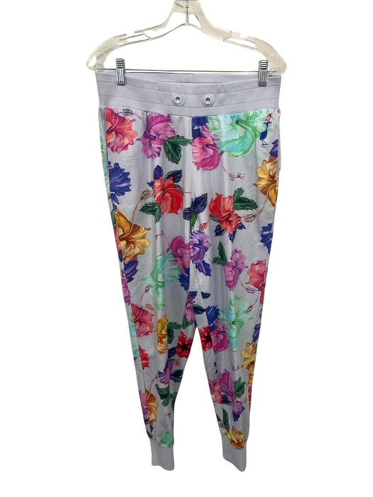 Robert Graham Size M Blue, Red, Multi Cotton Blend Floral Jogger Hoodie Pant Set Blue, Red, Multi / M