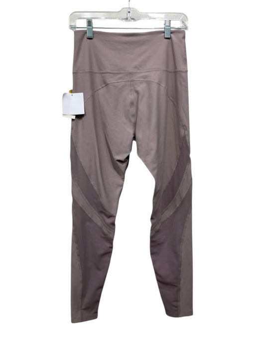 NYLORA Size M Dusty Purple Nylon Blend Mesh Panel mid rise Leggings Dusty Purple / M