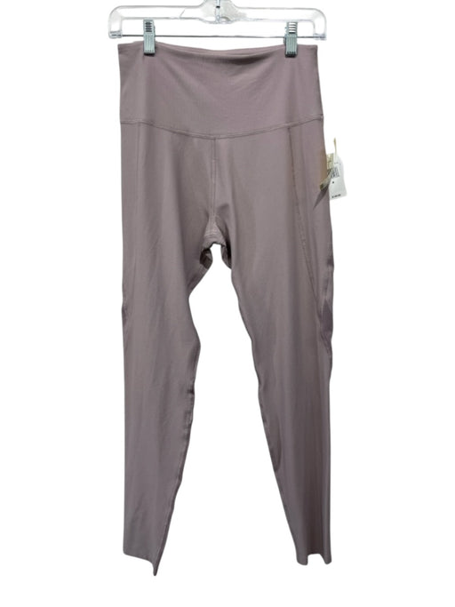NYLORA Size M Dusty Purple Nylon Blend Mesh Panel mid rise Leggings Dusty Purple / M