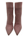 Gianvito Rossi Shoe Size 37 Pink Textile Knit Pointed Toe Textured Sock Booties Pink / 37