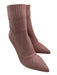 Gianvito Rossi Shoe Size 37 Pink Textile Knit Pointed Toe Textured Sock Booties Pink / 37