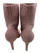 Gianvito Rossi Shoe Size 37 Pink Textile Knit Pointed Toe Textured Sock Booties Pink / 37